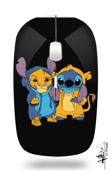 Simba X Stitch best friends for Wireless optical mouse with usb receiver