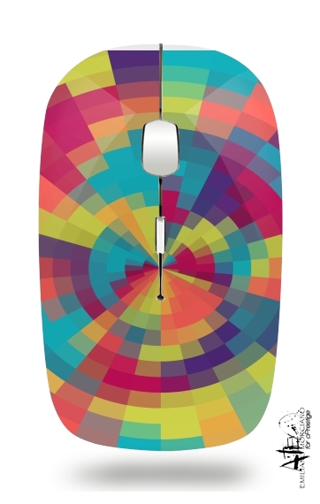  Spiral of colors for Wireless optical mouse with usb receiver