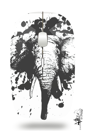  Splashing Elephant for Wireless optical mouse with usb receiver