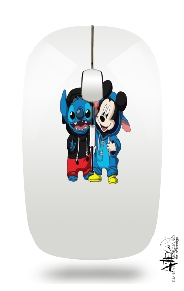  Stitch x The mouse for Wireless optical mouse with usb receiver