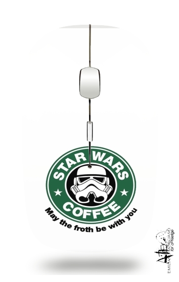  Stormtrooper Coffee inspired by StarWars for Wireless optical mouse with usb receiver