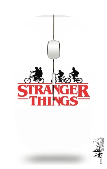  Stranger Things by bike for Wireless optical mouse with usb receiver