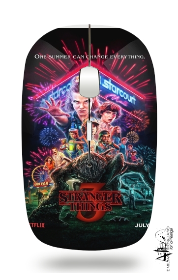  Stranger Things Saison 3 for Wireless optical mouse with usb receiver