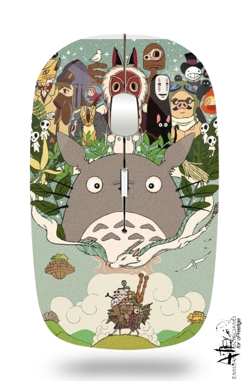  studio ghibli for Wireless optical mouse with usb receiver