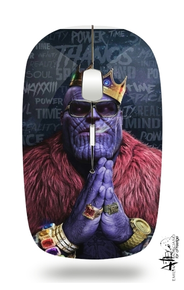  Thanos mashup Notorious BIG for Wireless optical mouse with usb receiver