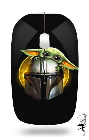  The Child Baby Yoda for Wireless optical mouse with usb receiver