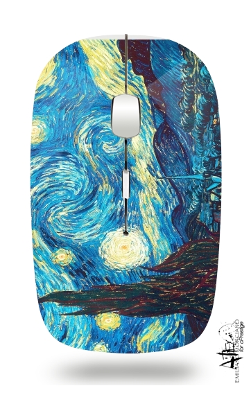  The Starry Night for Wireless optical mouse with usb receiver