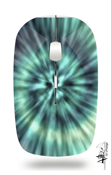  TIE DYE - GREEN AND BLUE for Wireless optical mouse with usb receiver