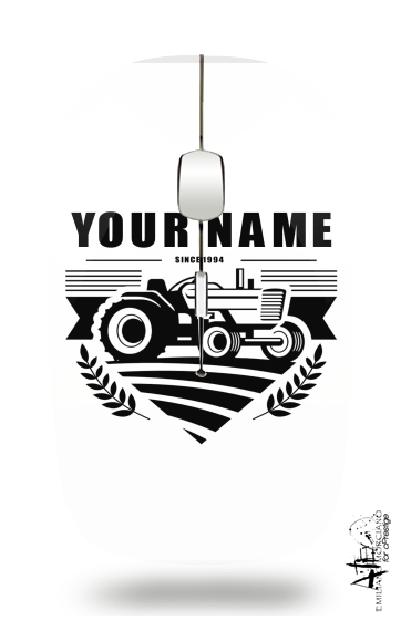  Tractor Farm Logo Custom for Wireless optical mouse with usb receiver