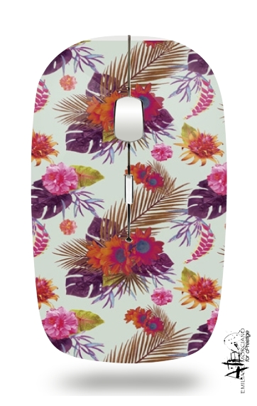  Tropical Floral passion for Wireless optical mouse with usb receiver