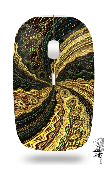  Twirl and Twist black and gold for Wireless optical mouse with usb receiver