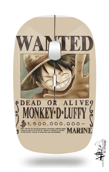 Wanted Luffy Pirate for Wireless optical mouse with usb receiver