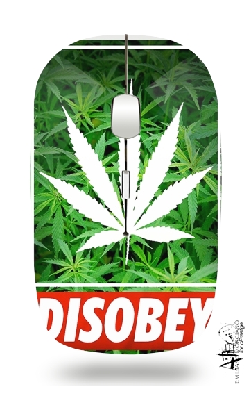  Weed Cannabis Disobey for Wireless optical mouse with usb receiver