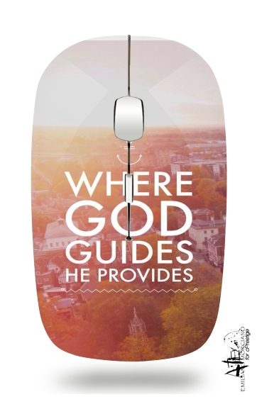  Where God guides he provides Bible for Wireless optical mouse with usb receiver