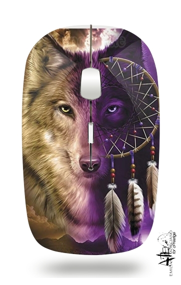  Wolf Dreamcatcher for Wireless optical mouse with usb receiver