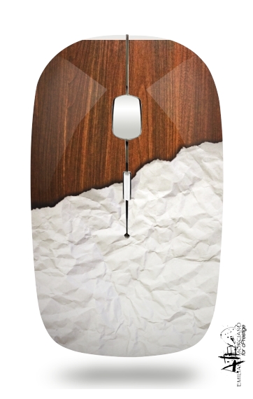  Wooden Crumbled Paper for Wireless optical mouse with usb receiver