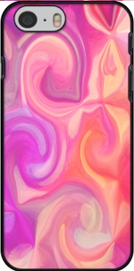Case pink and orange swirls for Iphone 6 4.7