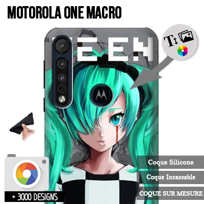 Custom Motorola One Macro silicone case