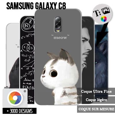 Case Samsung Galaxy C8 with pictures