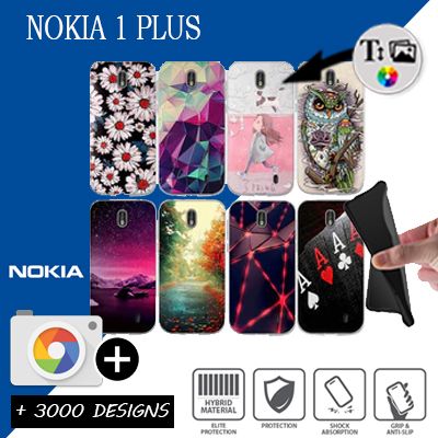 Silicone Nokia 1 Plus with pictures