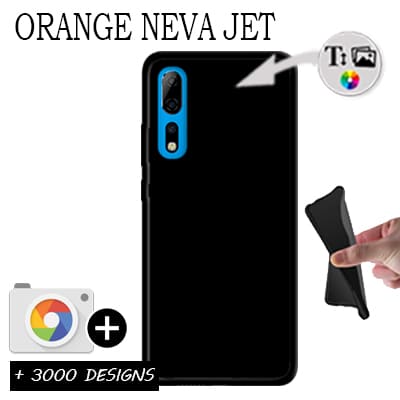 Custom Orange Neva jet silicone case