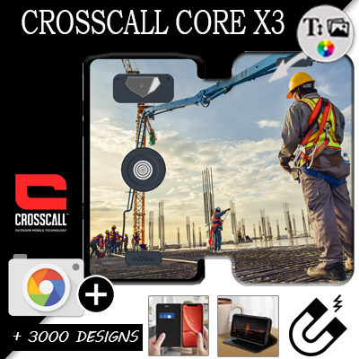 Wallet Case Crosscall Core-X3 with pictures