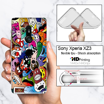 Silicone Sony Xperia XZ3 with pictures