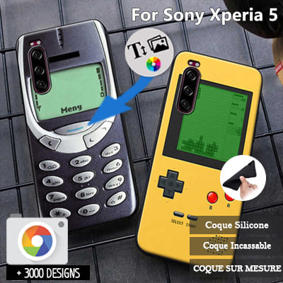 Silicone Sony Xperia 5 with pictures