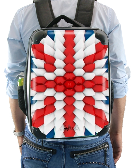  3D Poly Union Jack London flag for Backpack