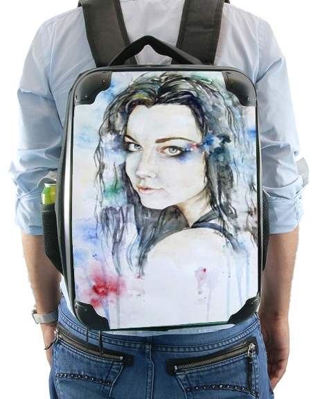  Amy Lee Evanescence watercolor art for Backpack
