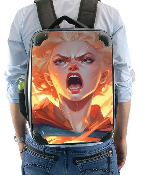  Angry Girl for Backpack
