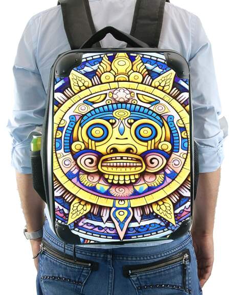  Aztec God Shield for Backpack