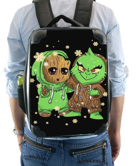 Baby Groot and Grinch Christmas for Backpack