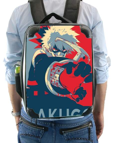  Bakugo Katsuki propaganda art for Backpack