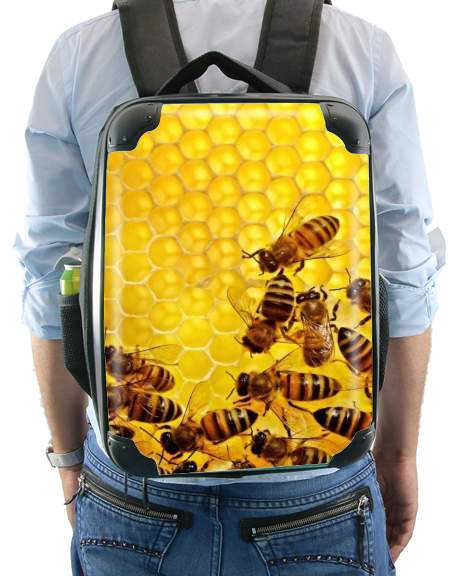  Bee in honey hive for Backpack