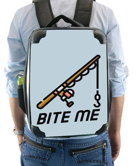  Bite Me Fisher Man for Backpack