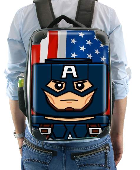  Bricks Captain America for Backpack