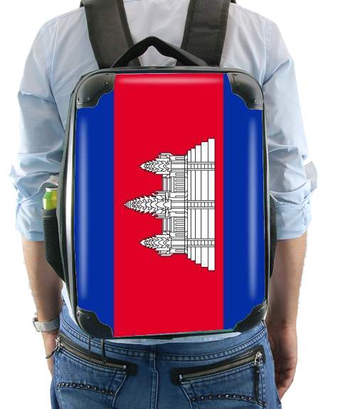  Cambodge Flag for Backpack