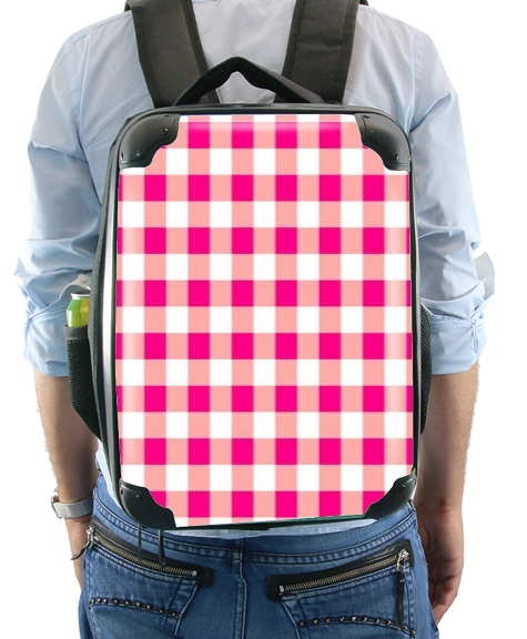  Pink Square Vichy for Backpack