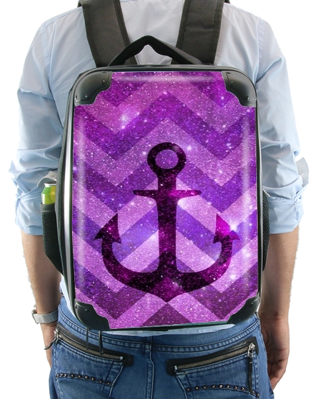  Anchor Chevron Purple for Backpack