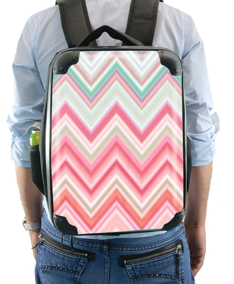  colorful chevron in pink for Backpack