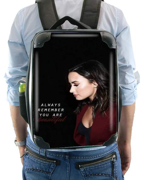 Demi Lovato Always remember you are beautiful for Backpack