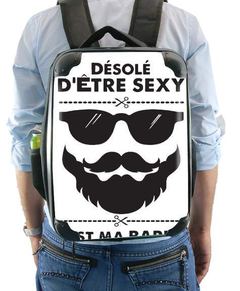  Desole detre sexy cest ma barbe for Backpack
