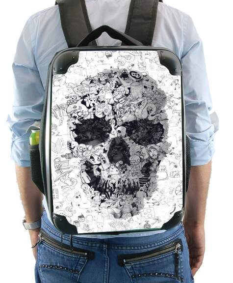  Doodle Skull for Backpack