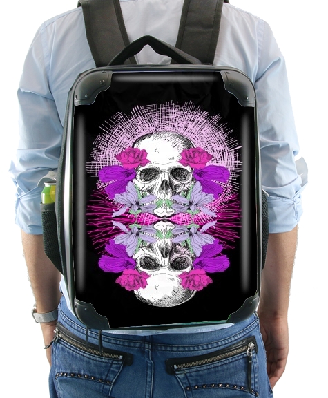  Flowers Skull for Backpack