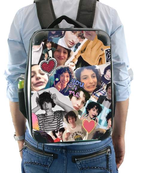  Finn wolfhard fan collage for Backpack