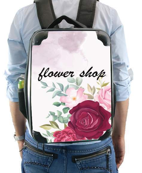  Flower Shop Logo for Backpack