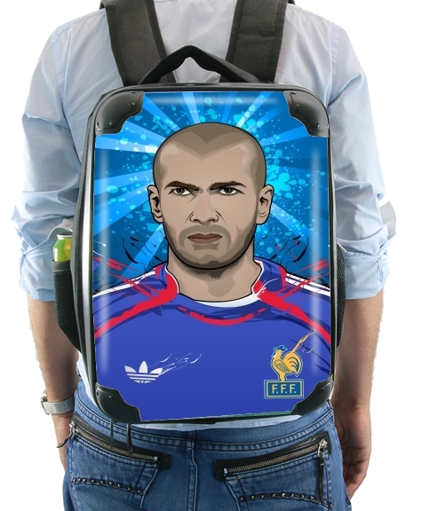  Football Legends: Zinedine Zidane France for Backpack