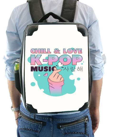  Hand Drawn Finger Heart Chill Love Music Kpop for Backpack