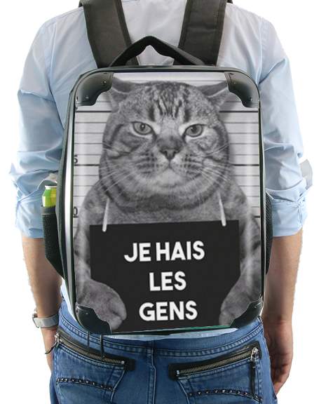 I hate people Cat Jail for Backpack